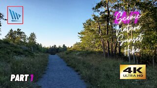 4K Scenic Nature Sunset Hike | Beautiful Nature in Bedford Nova Scotia