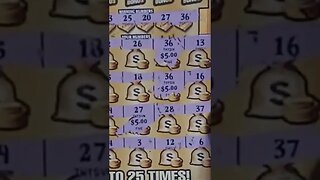 Gold Rush Limited Scratch Off Lottery Win! #shorts #lottery