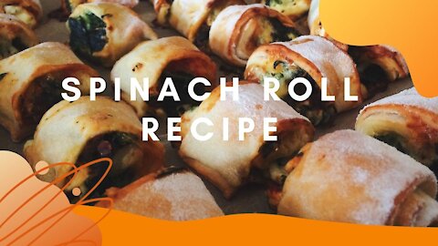 spinach rolls recipe, healthy | simple and delicious