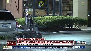 Suspicious package deemed safe near hotel-casino
