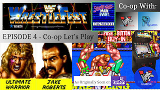 Retro Arcade Gameplay | WWF Wrestlefest -Arcade Let's Play - Warrior & Jake Roberts - Main Event |