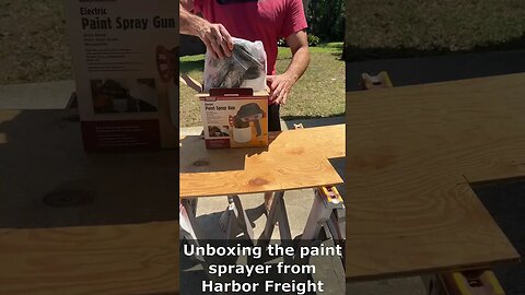 Unboxing the Paint Sprayer we just got for the kitchen renovations