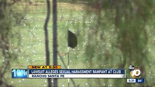 Lawsuit says rampant sexual harassment at country club