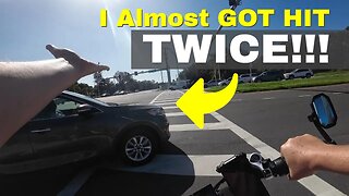 eBike Riding and I Almost Got Hit - Twice!!