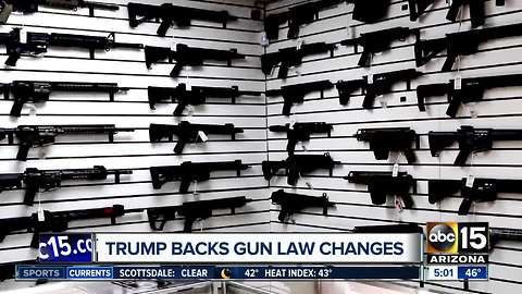 President Trump calls for gun reform