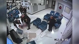 Security video captures jail inmate's fall through ceiling
