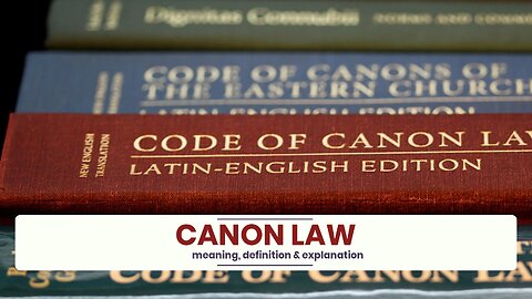 What is CANON LAW?