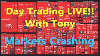 LIVE DAY TRADING POWER HOUR & THE CLOSE! Markets Continue To Crash | RDBX | AERC | DAWN | S&P 500