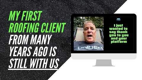 Hear from a roofing client I've had since 2015