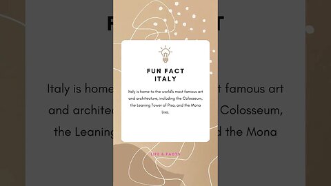 Fun Facts Italy