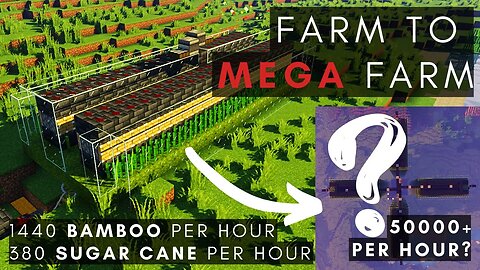 Sugar Cane/Bamboo Farm + MEGA UPSCALE - (60fps)