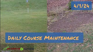 Hole 3 Teebox Reconstruction | 4/1/24 Daily Course Maintenance