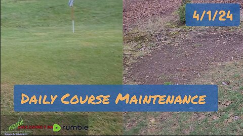 Hole 3 Teebox Reconstruction | 4/1/24 Daily Course Maintenance