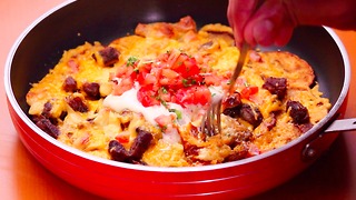 You haven't had nachos until you've tried them with potatoes and steak
