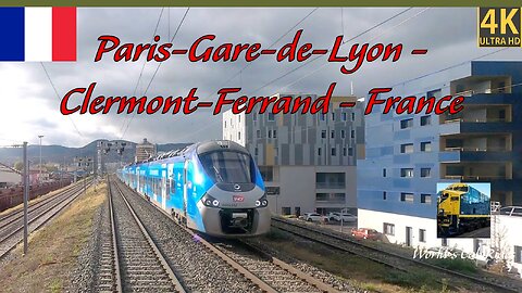 ★ 4K 🇫🇷 Paris-Gare-de-Lyon - Clermont-Ferrand cab ride, France
