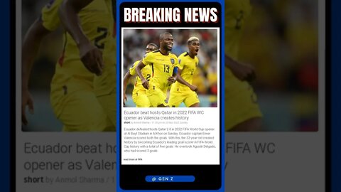 Ecuador shocks Qatar in opening match of the 2022 FIFA World Cup | #shorts #news