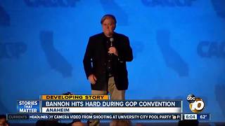 Bannon hits hard during GOP convention