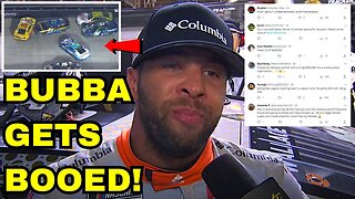 BUBBA WALLACE BOOED SAVAGELY By NASCAR FANS at Bristol! LUCKILY Advances After Joey Logano Wreck!