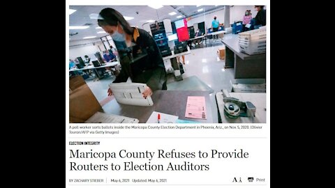 OUTRAGEOUS: Maricopa County Attorney Claims They Can’t Provide Routers& Passwords to Auditors!