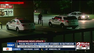 EMSA paramedic in stable condition after stabbing himself