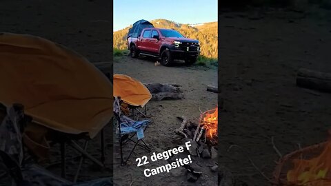 Camping Below Freezing Temps! (Full video on the channel) #solocamping #highelevation #4x4