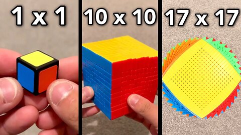 Rubik’s Cubes From 1x1 to 19x19
