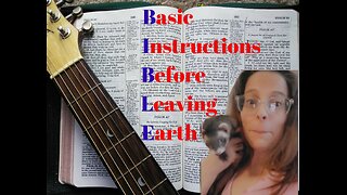 "Basic Instructions Before Leaving Earth"