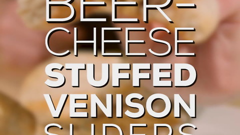 Beer-Cheese Stuffed Venison Sliders Recipe