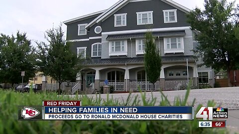 When you buy a Chiefs flag, it benefits families at Ronald McDonald House