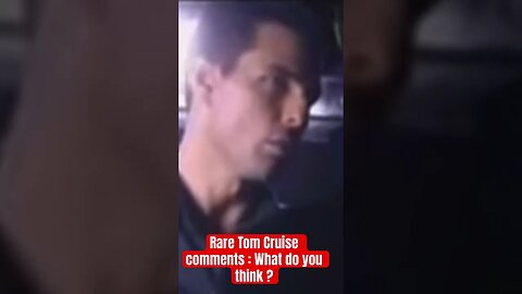 Tom Cruise makes a rare comment in an interview. #youtube