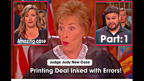 Judge Judy New Case Part 1 | Printing Deal Inked with Errors! | Judge Judy