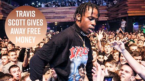 Travis Scott gives away $100,000 to fans