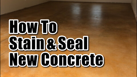 How To Stain and Seal New Concrete