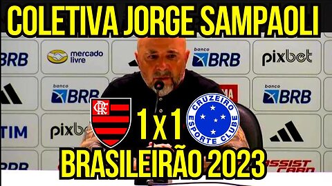 VERGONHA!!! COLETIVA DE JORGE SAMPAOLI FLAMENGO 1 X 1 CRUZEIRO - É TRETA!!! NOTÍCIAS DO FLAMENGO