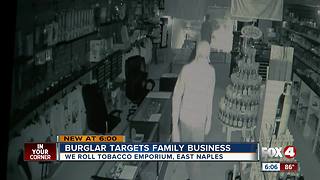 Burglar caught on camera breaking into East Naples business