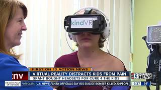 VR goggles help ease pain for kids