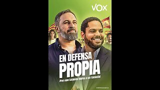 Cartel electoral del 12M en Cataluña: "En defensa propia"