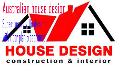 Australian house design Luxury villa design with floor plan