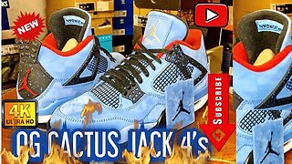 Air Jordan 4 TRAVIS SCOTT CACTUS JACK” UNBOXING/REVIEW