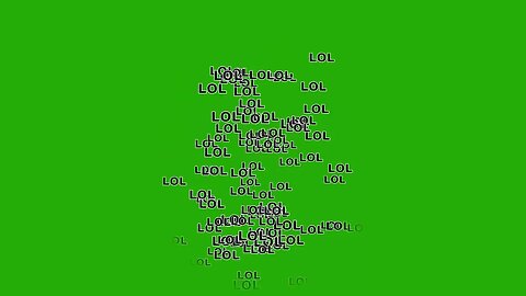 LOL Explosion Green Screen Text Graphic Motion Graphics 4K copyright Free