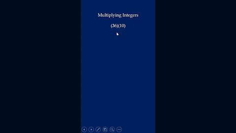 Multiplying Integers (Question #3) #shorts