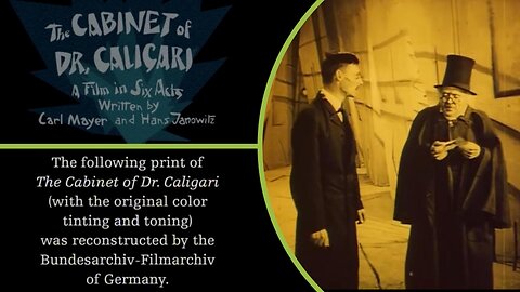 The Cabinet Of Dr. Caligari (1920) Restored | Full Silent Horror Movie