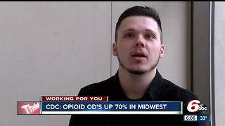 Opioid overdoses up 70% in the Midwest
