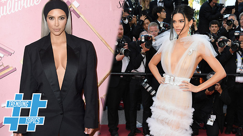 Kim Kardashian & Kendall Jenner HEAT UP The Summer With Plunging Neckline Trend! | TT