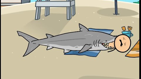 Shark Attack - Cyanide & Happiness Shorts