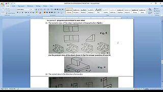 QUESTIONS ON ORTHOGRAPHIC PROJECTION PROBLEMS - 2