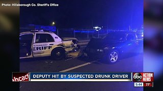Hillsborough County Deputy hit by suspected drunk driver