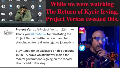 IAMFITPodcast #028: While we were watching The Return of Kyrie Irving, Project Veritas tweeted this.