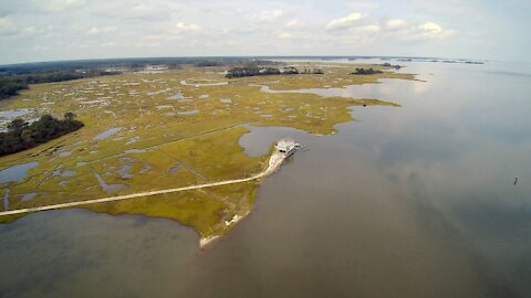 Georges Island, MD Revisited/w Typhoon H - (Aerial)