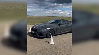 BMW M8 Competition 224 km/h 140 mph maximum braking!